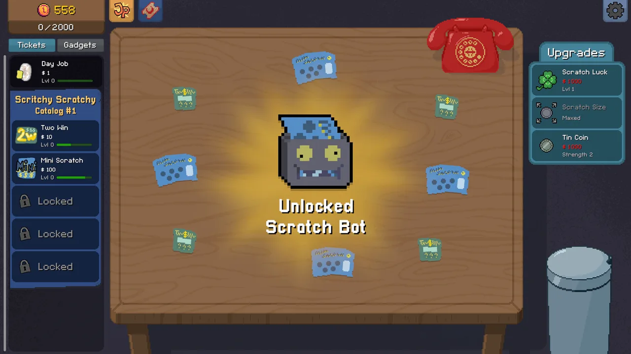 Logro Buena suerte de Scritchy Scratchy: cómo conseguir un premio gordo en tu primer boleto